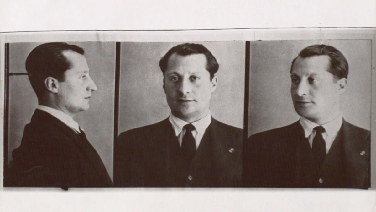 Ficha policial de Jose Antonio Primo de Rivera.
