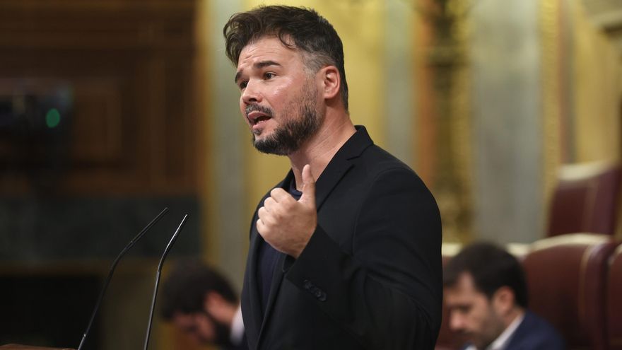 El portavoz parlamentario de ERC en el Congreso, Gabriel Rufián.