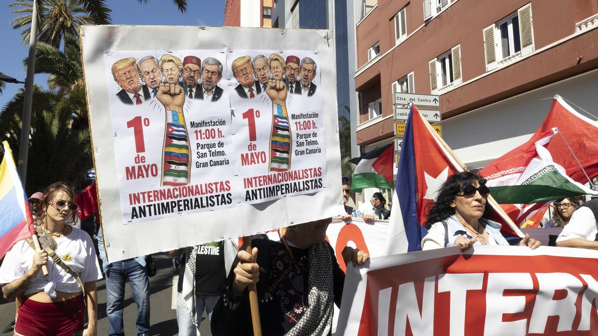 Manifestación del 1 de mayo en Las Palmas de Gran Canaria.