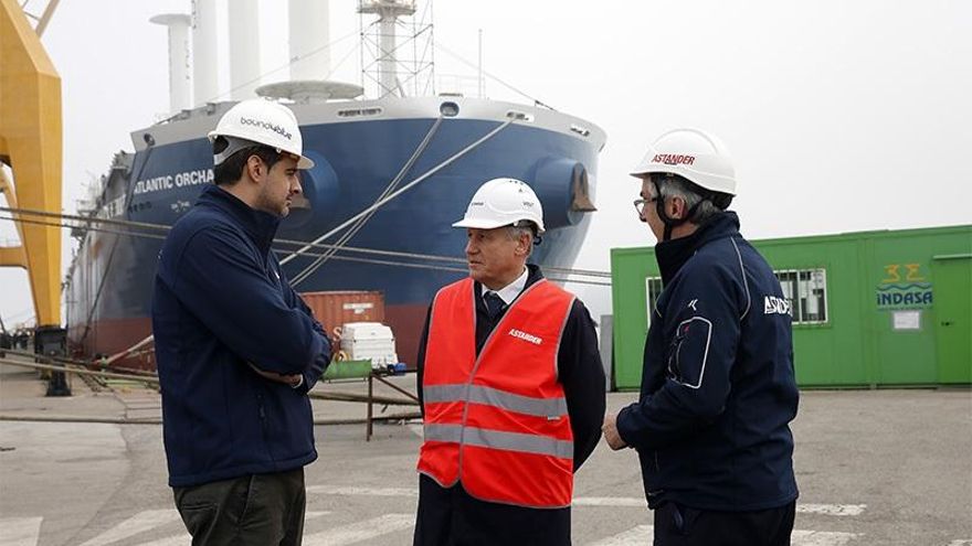 Archivo - Arasti visita Astander para conocer el proyecto de innovación de Bound 4 Blue, beneficiada por las ayudas