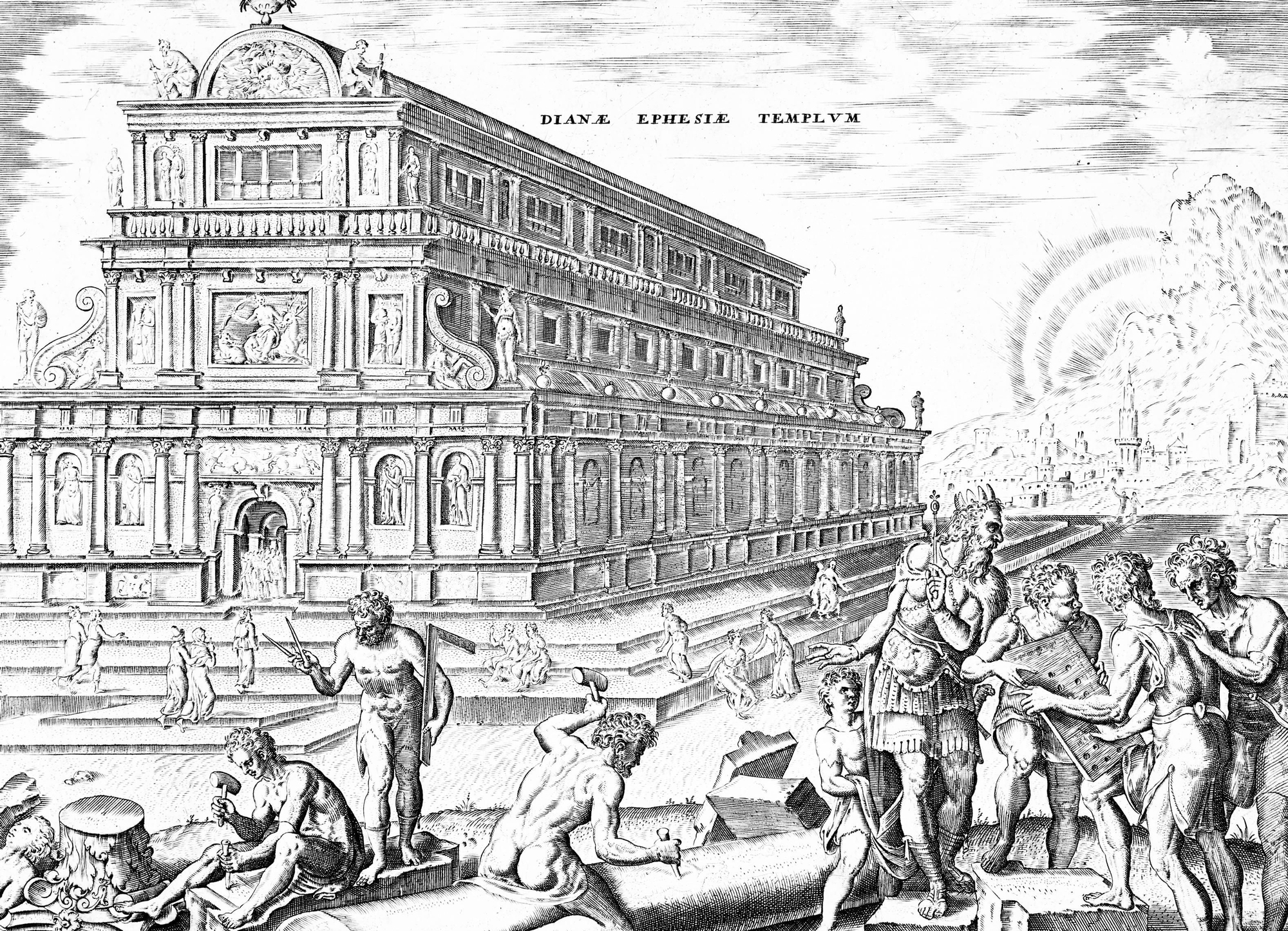 El rey Creso financió un gran templo de mármol