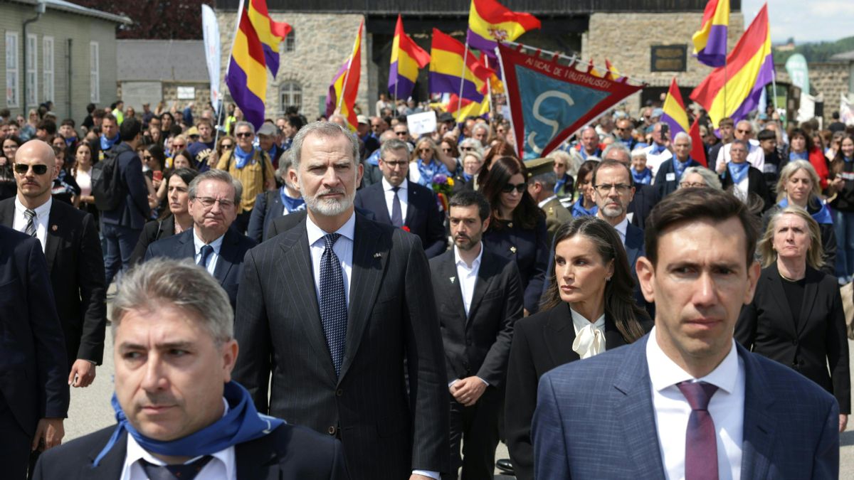Los reyes, en el homenaje a las victimas de Mauthausen
