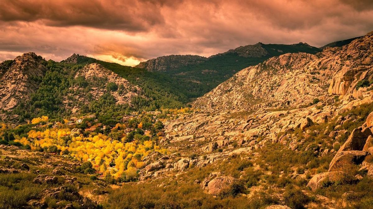 La Sierra Guadarrama en otoño.