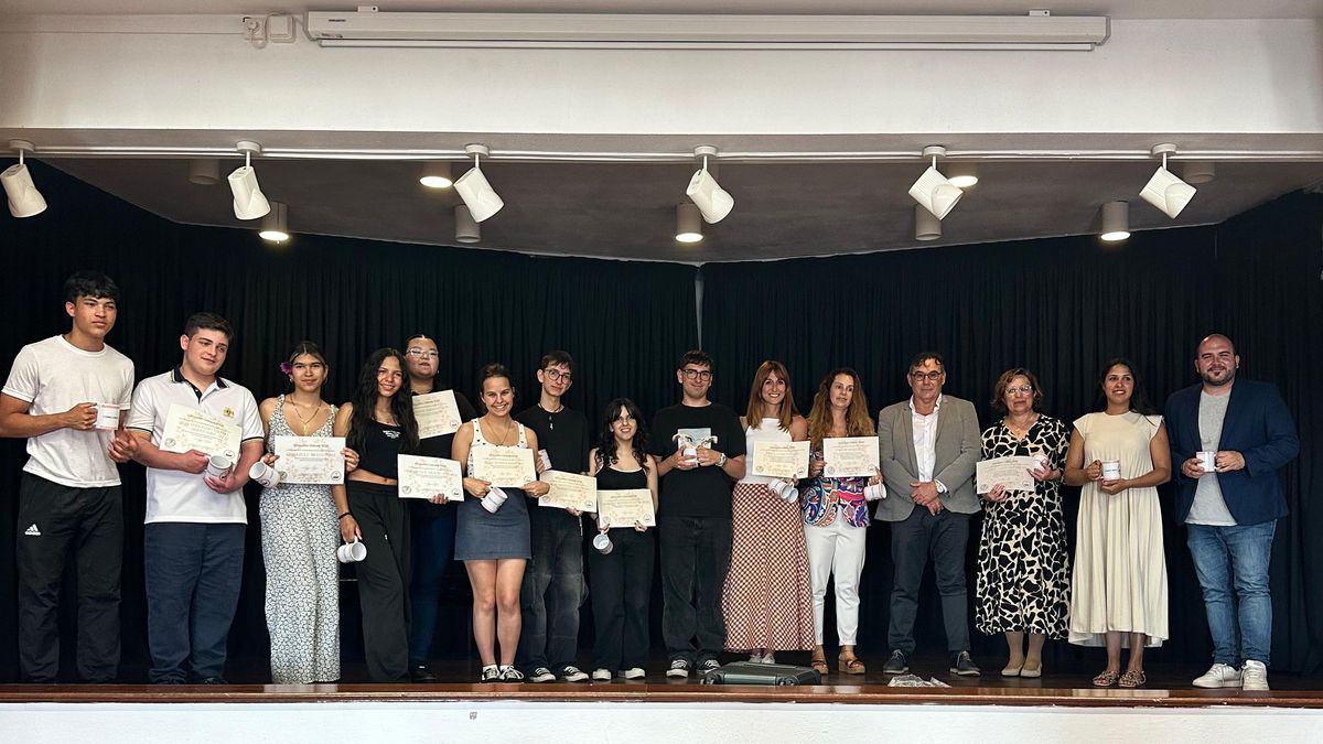 Acto de entrega de premios del Concurso Odisea de Cultura Grecolatina  celebrado en Puntagorda este viernes, 13 de junio.