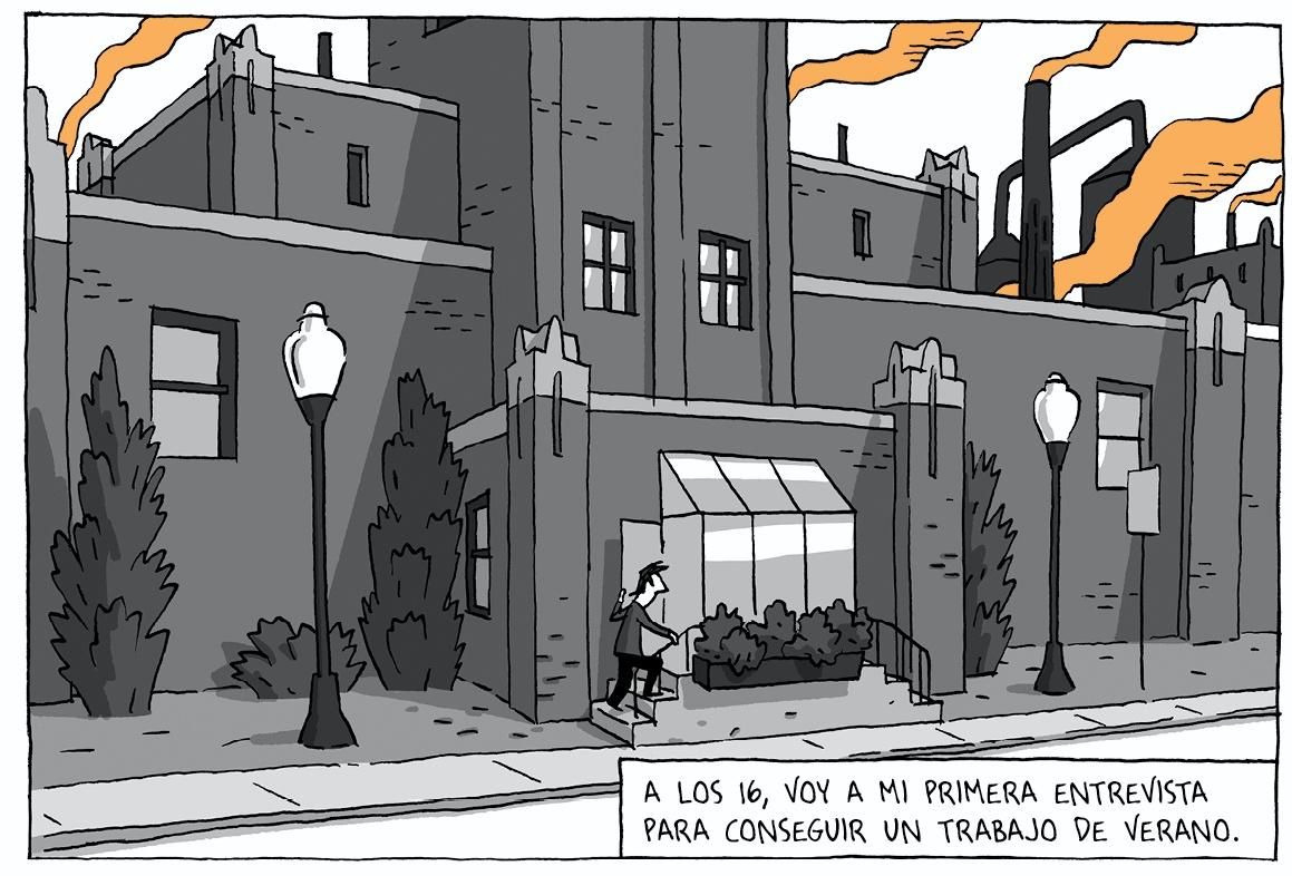 Viñeta de 'Crónicas de juventud', de Guy Delisle