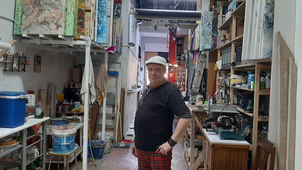 ‘La fluidez del caos’: el artista leonés Juan Rafael inaugura su nueva exposición en El Albéitar