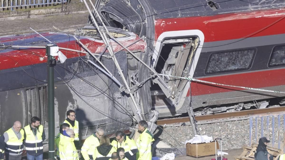 Las imágenes del accidente ferroviario de Adamuz