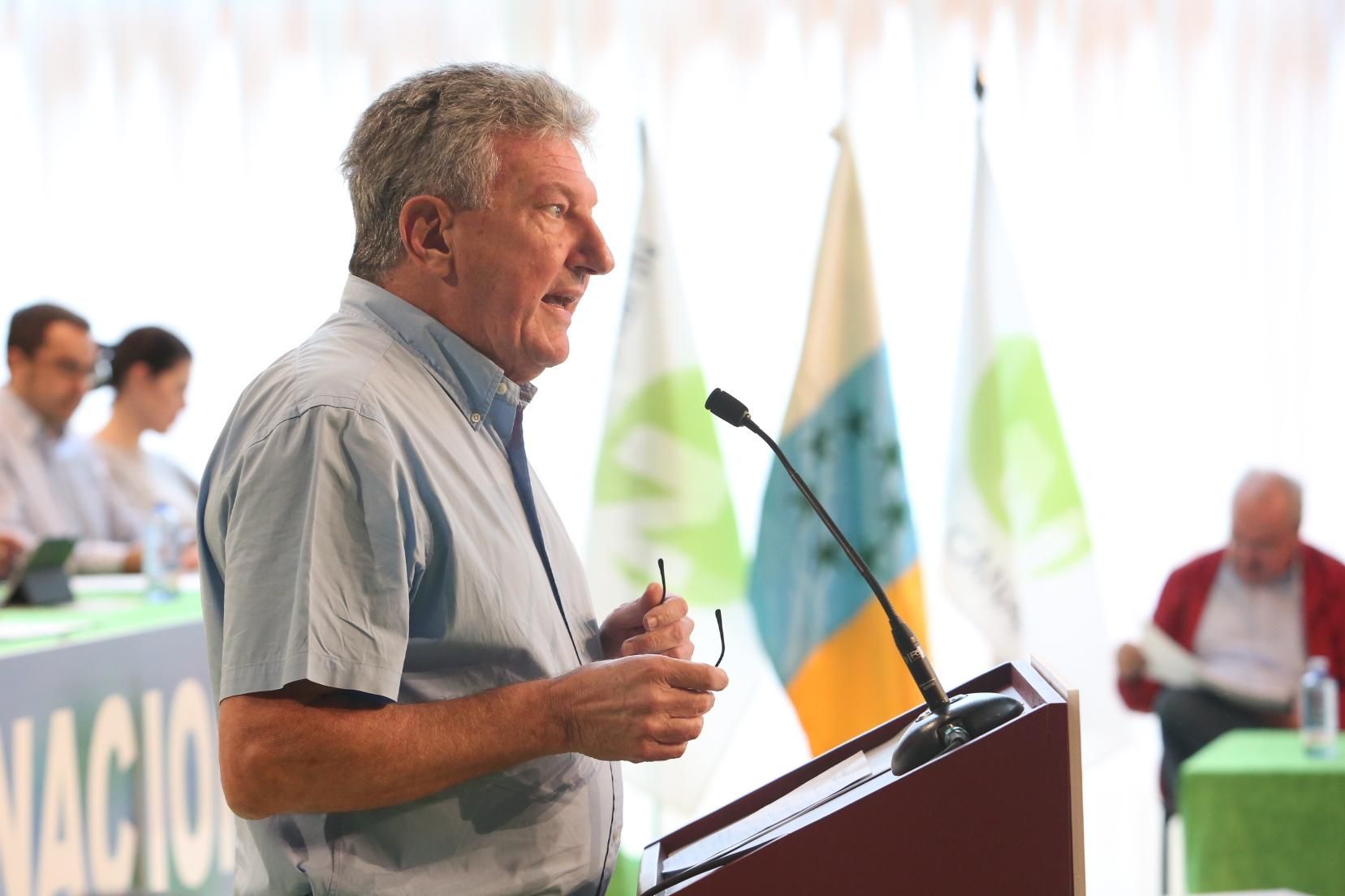 El diputado Pedro Quevedo en la Convención Nacional de Nueva Canarias (ALEJANDRO RAMOS)