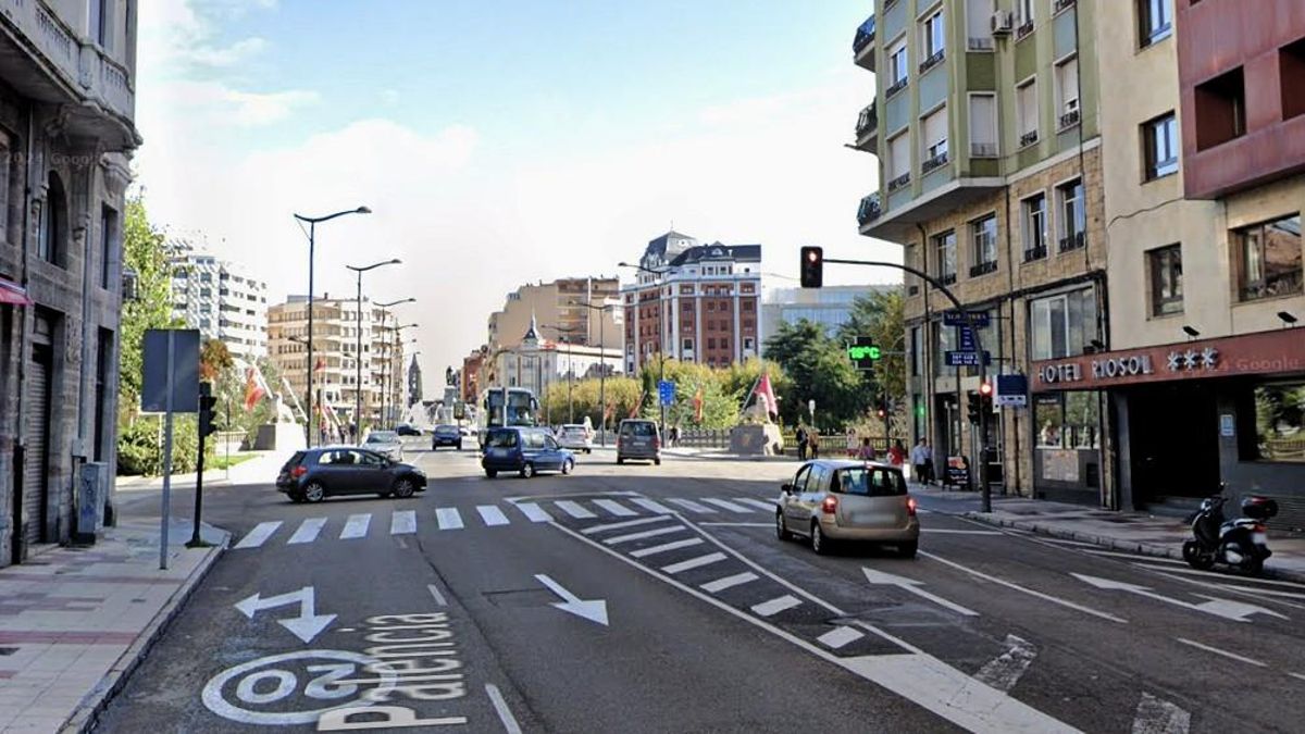 Avenida de Palencia en la zona que se verá afectada por las obras de un colector.