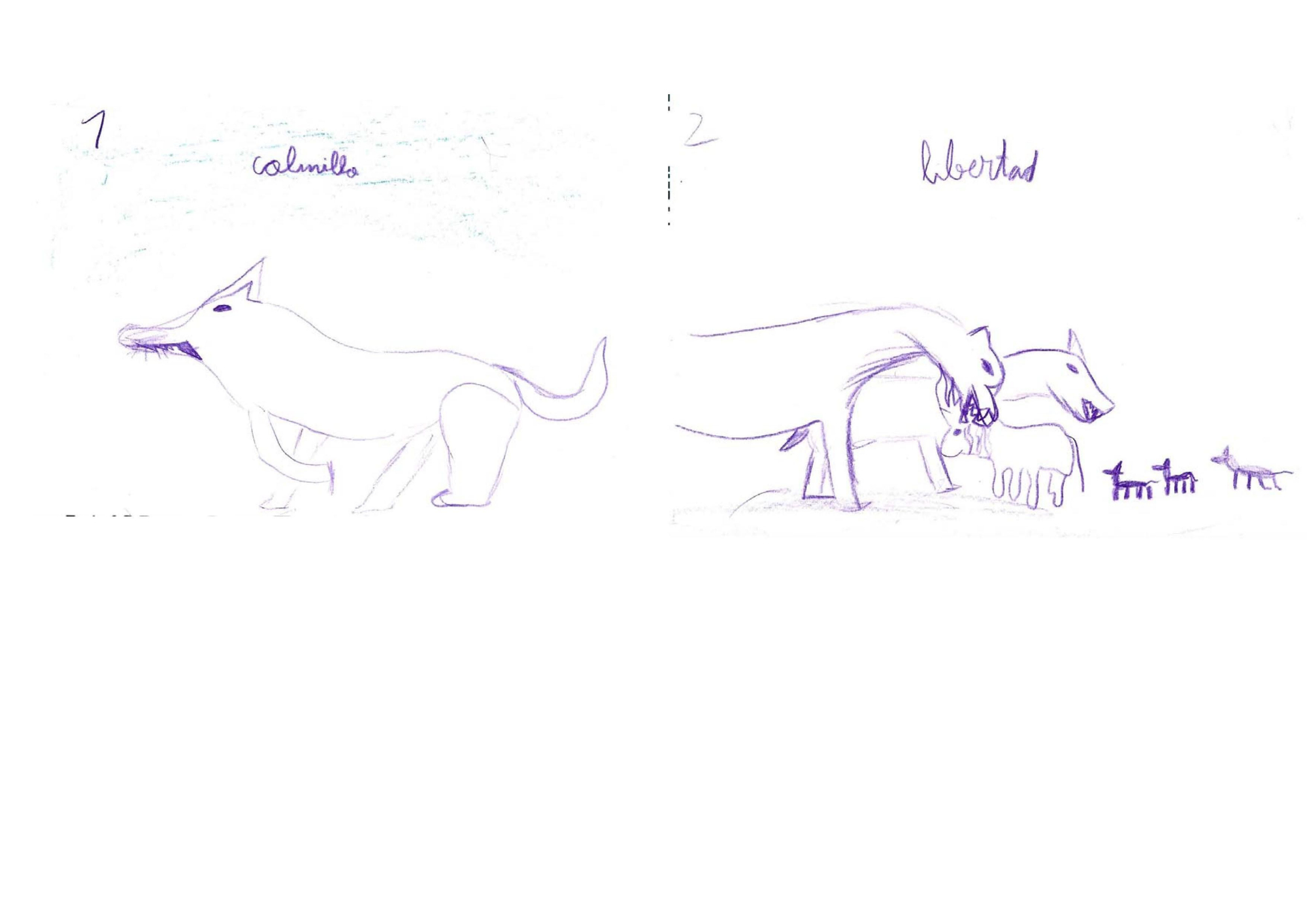 Percepción del lobo antes y después de la actividad con alumnado de Primaria