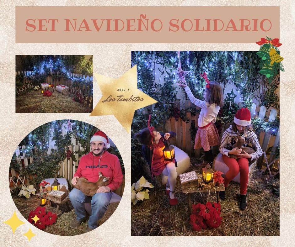 Set navideño solidario.