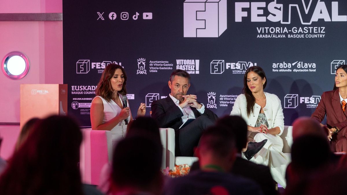 Verónica Sanz, Javier Ruiz, Marta Márquez y Noor Ben Yessef en la presentación de La Séptima