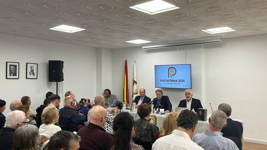 Apology of the dictatorship and attack against RTVE in the Francoist conclave on April 1: "Spain regained its freedom"