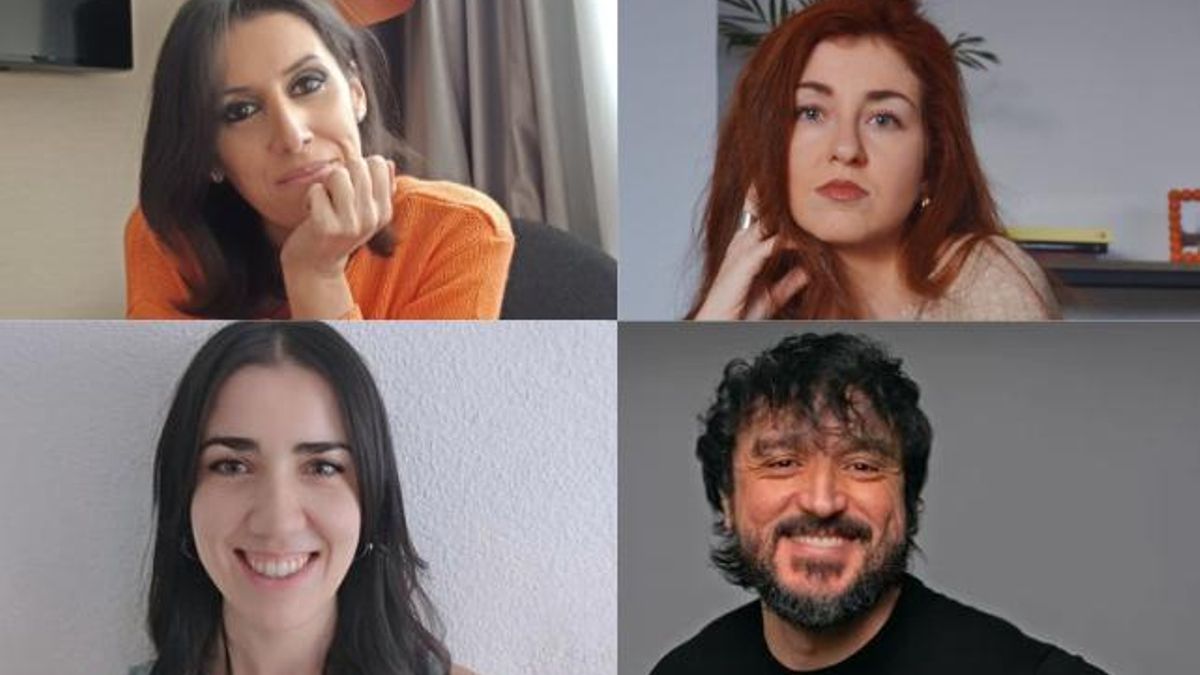 Ana Bernal-Triviño, Andrea Proenza, Silvia Díaz Fernández y David Pareja