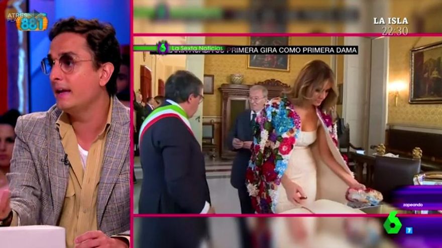 Josie defiende en 'Zapeando' el look más criticado de Melania Trump