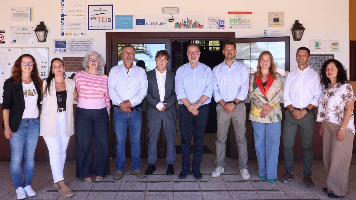 Poli Suárez analiza las necesidades de los centros educativos de Las Breñas y Puntagorda