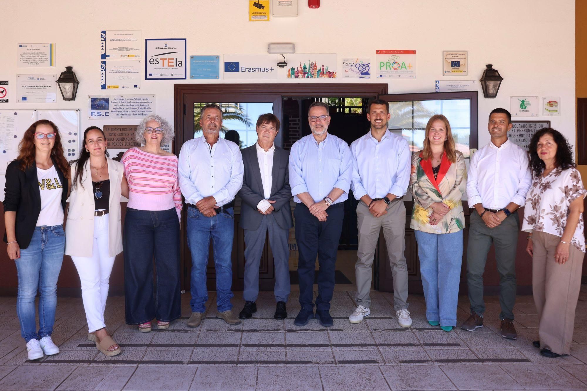 Visita de Polia Suárez al IES Puntagorda.
