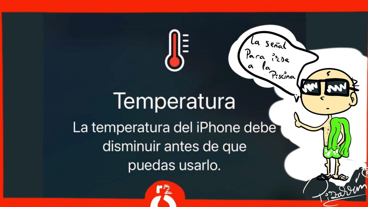 Hasta el móvil nos manda a la piscina