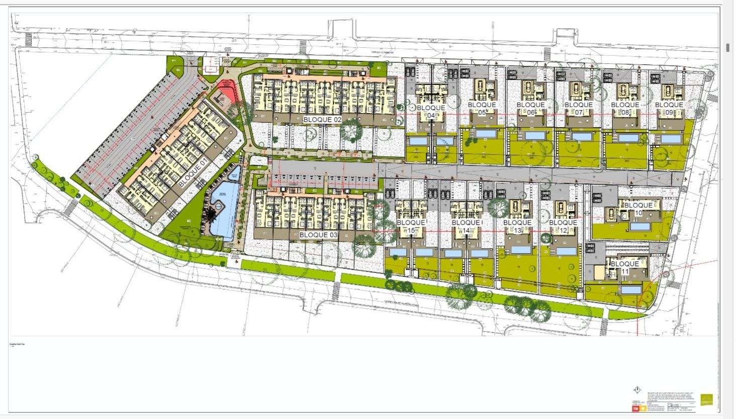 Plano de la urbanización