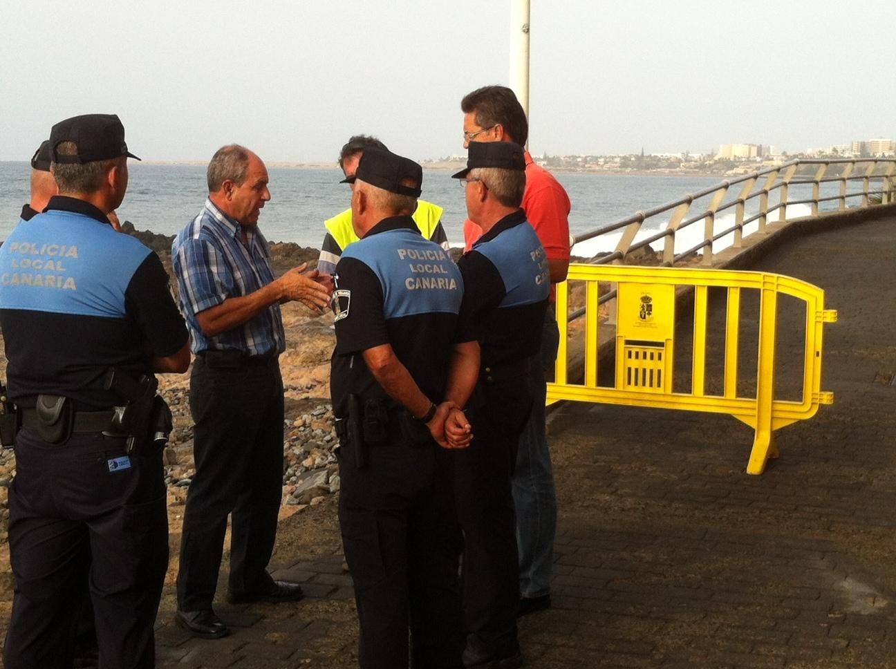 Paseo Costa Canaria, entre San Agustín y Las Burras en Gran Canaria.