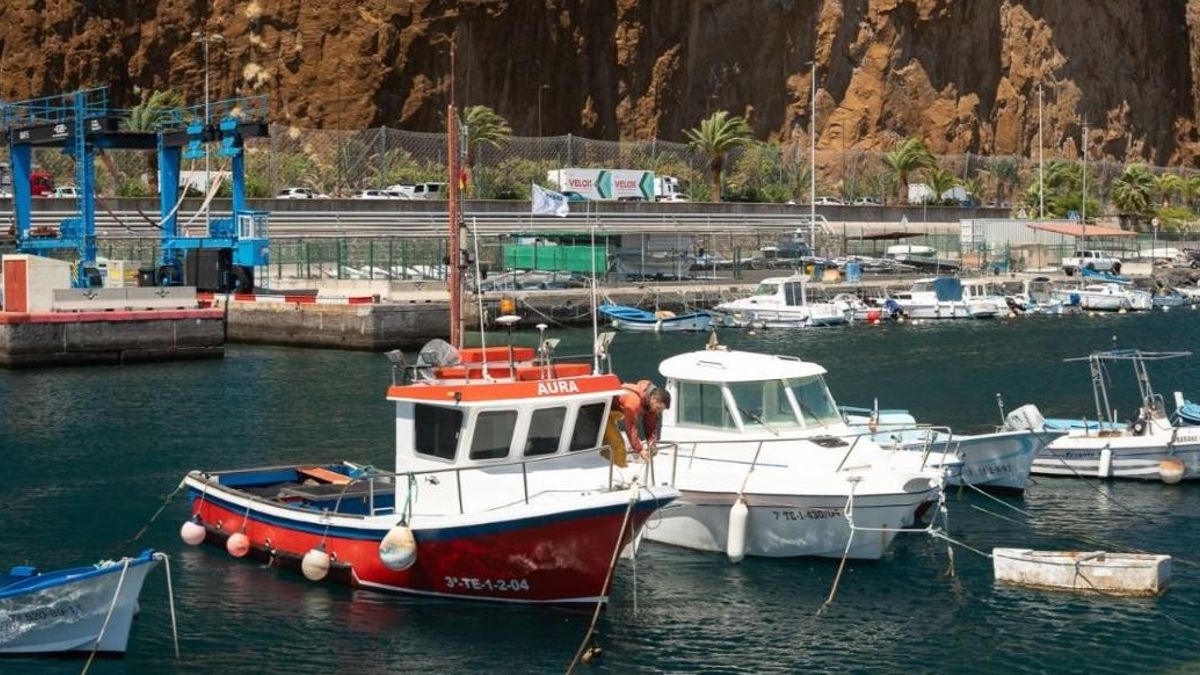 Muelle pesquero de Santa Cruz de La Palma.
