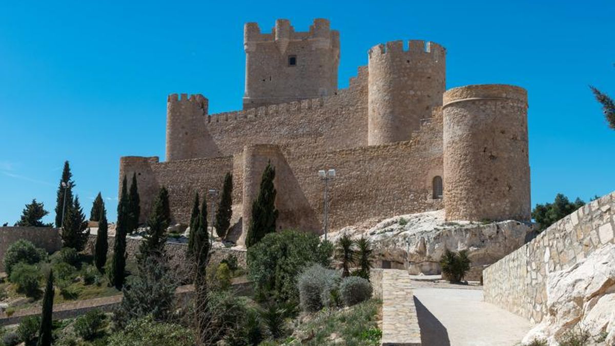 El castillo de Villena, en Alicante.