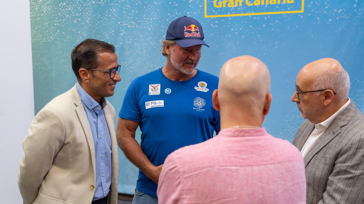 Björn Dunkerbeck en la presentación del Gran Canaria Gloria Windsurf World Cup 2026