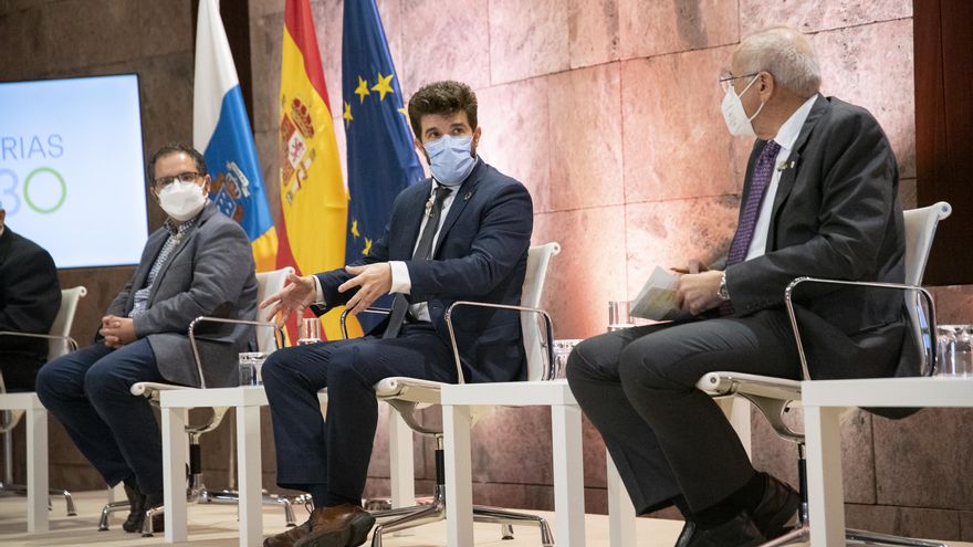 David Padrón, durante el debate de este lunes