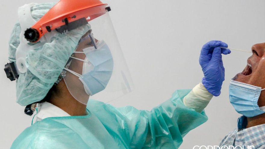 Test de coronavirus en Cruz Roja