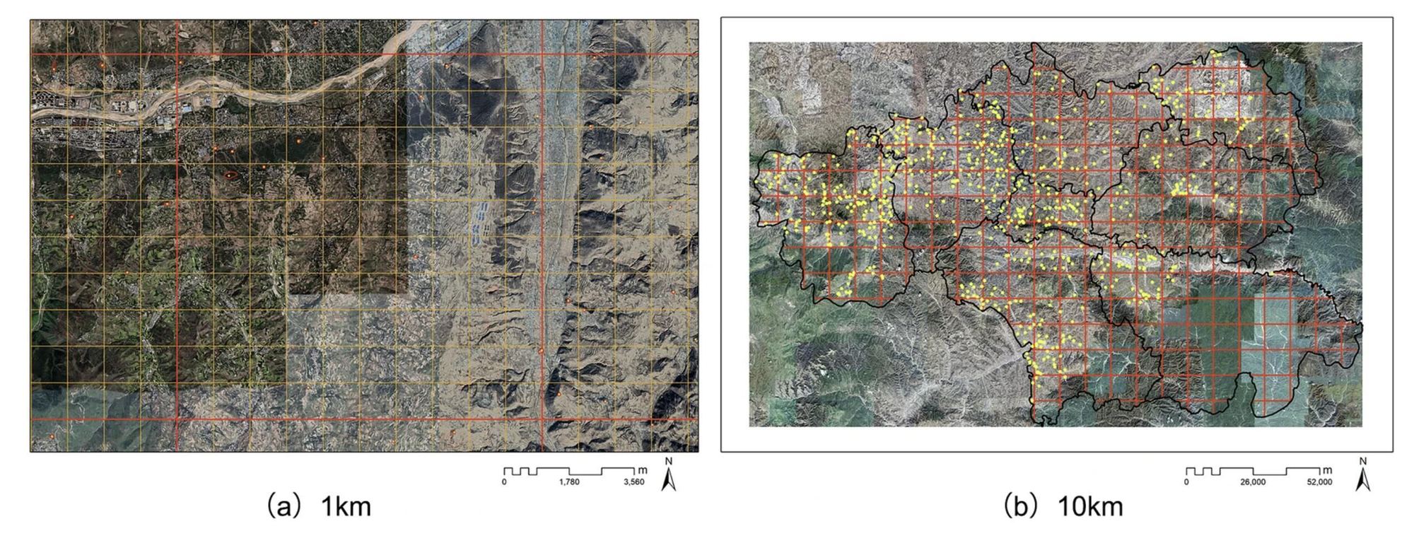 Zonificación de imágenes de teledetección de Tianshui.