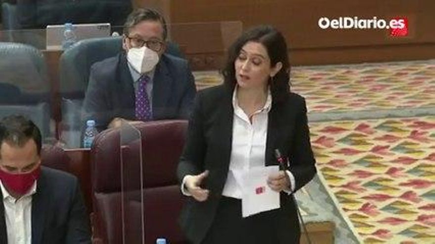 Ayuso rectifica y apoya ahora el veto parental que pide Vox: "Habrá padres que no quieran que sus hijos estén en talleres sobre LGTBI"