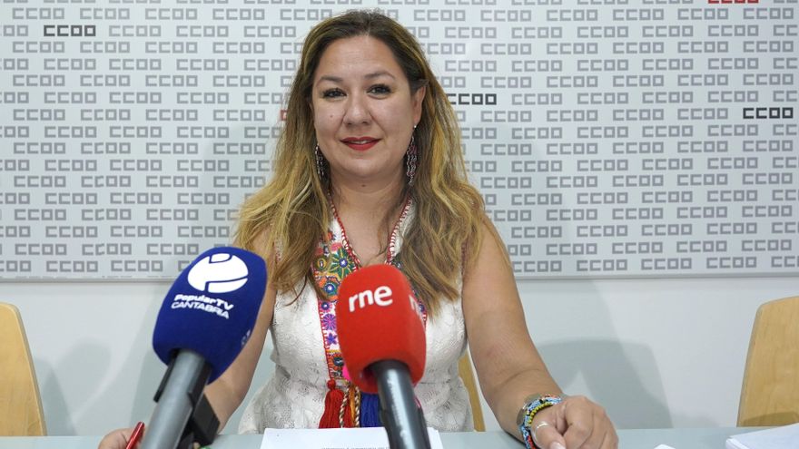 La secretaria general de la Federación de Enseñanza de CCOO en Cantabria, Conchi Sánchez.