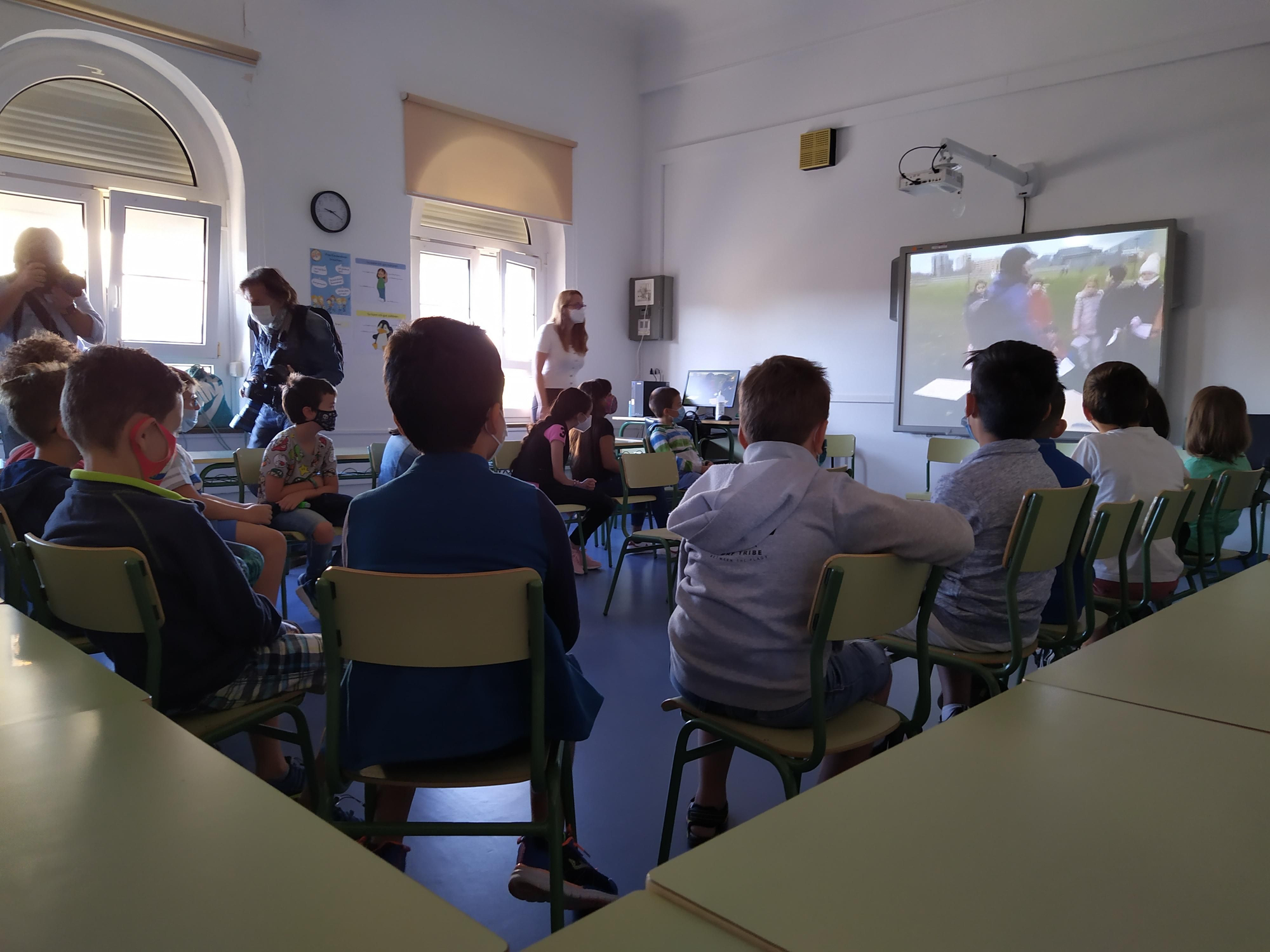 Vuelta a las aulas en el Colegio Público Paderborn de Pamplona