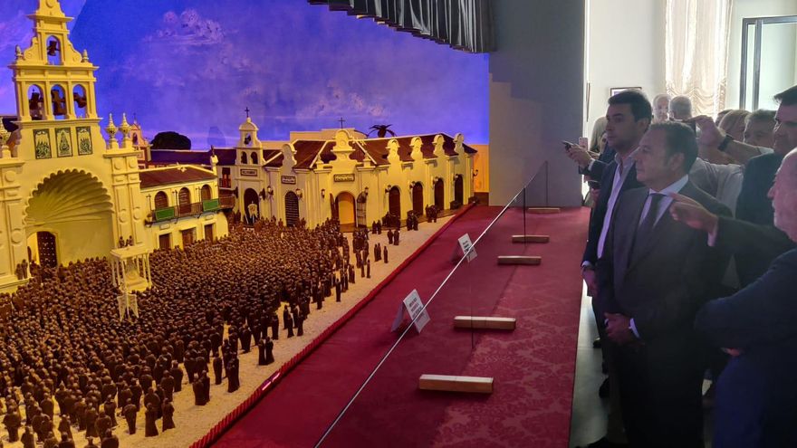 El Rocío se transforma en aldea de chocolate gracias a los mantecados de Estepa