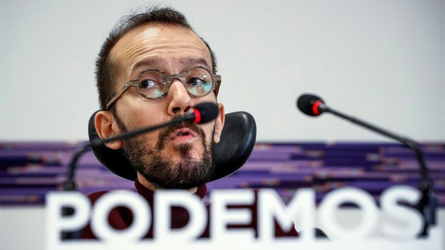 Echenique critica al PSOE por no apoyar la reforma electoral
