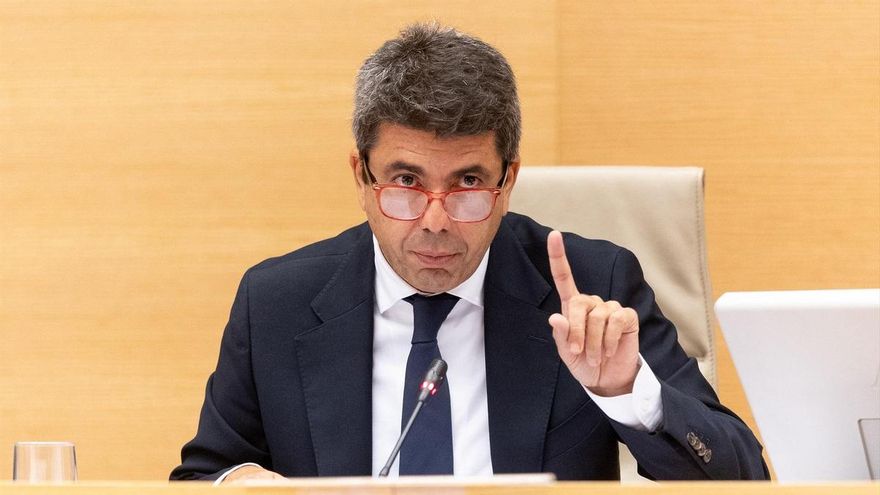 El presidente de la Generalitat valenciana en funciones, Carlos Mazón