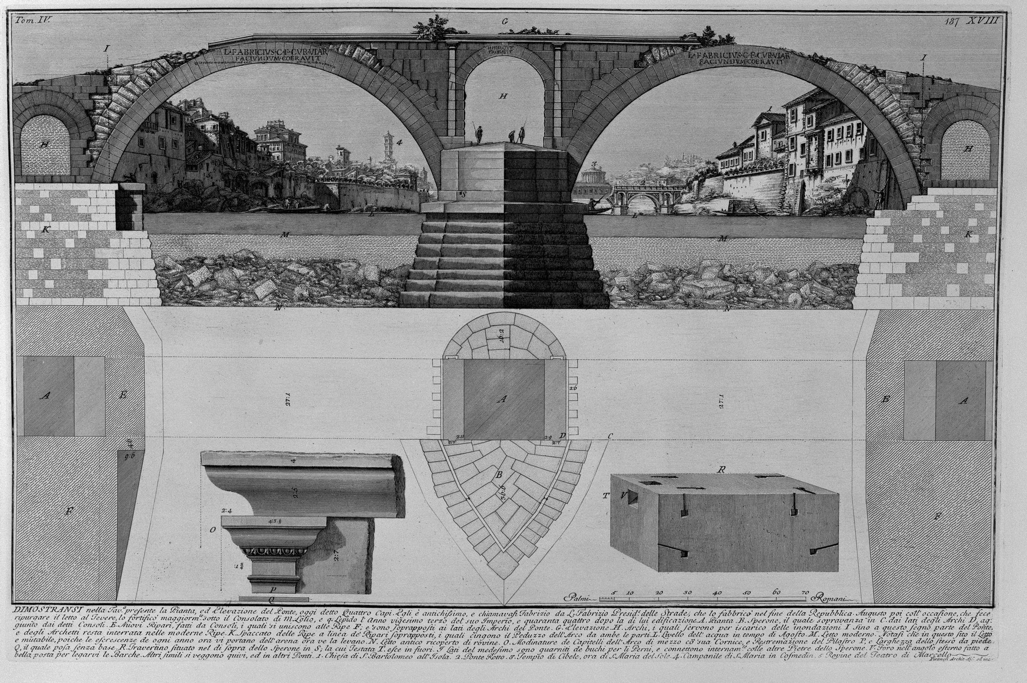 La longitud, la anchura contenida y la disposición de arcos y pilares permitieron salvar crecidas y tráfico fluvial,