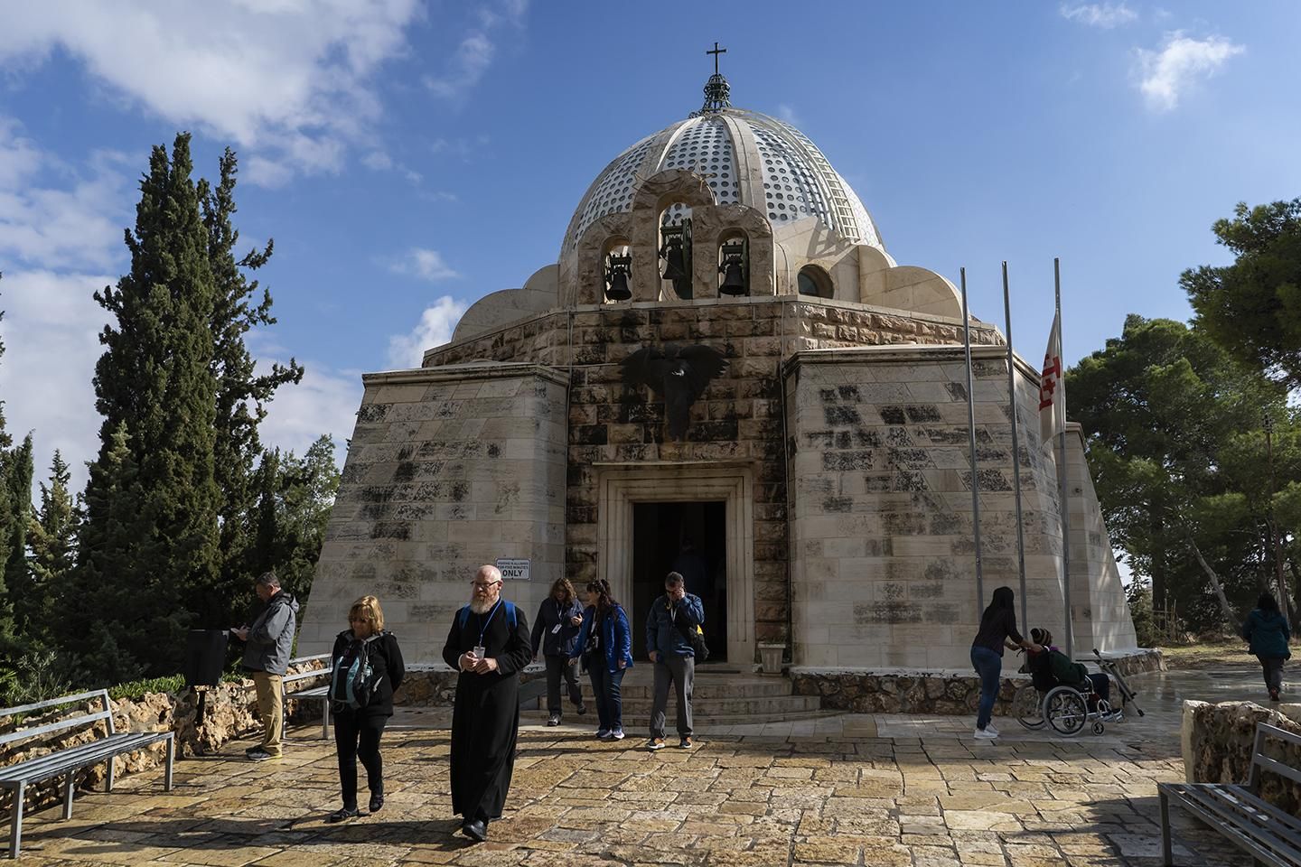 Vista exterior de La Capilla del Campo de los Pastores, un edificio de la iglesia católica en Beit-Sahur. | JOAQUÍN GÓMEZ SASTRE