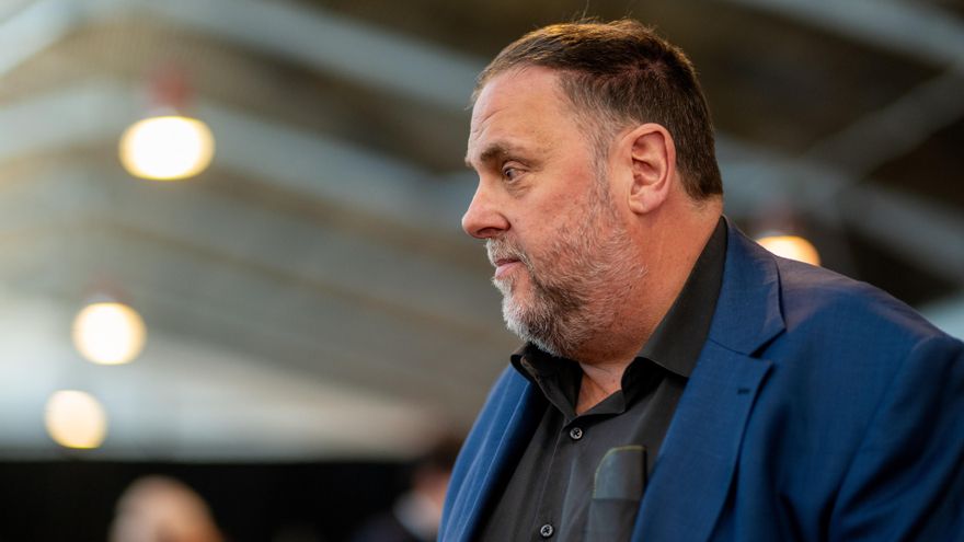 Archivo - El presidente de ERC, Oriol Junqueras, durante la clausura del 30º Congreso de Esquerra Republicana (ERC), en Nave Ca n'Oliveres, a 16 de marzo de 2025, en Martorell, Barcelona, Catalunya (España).