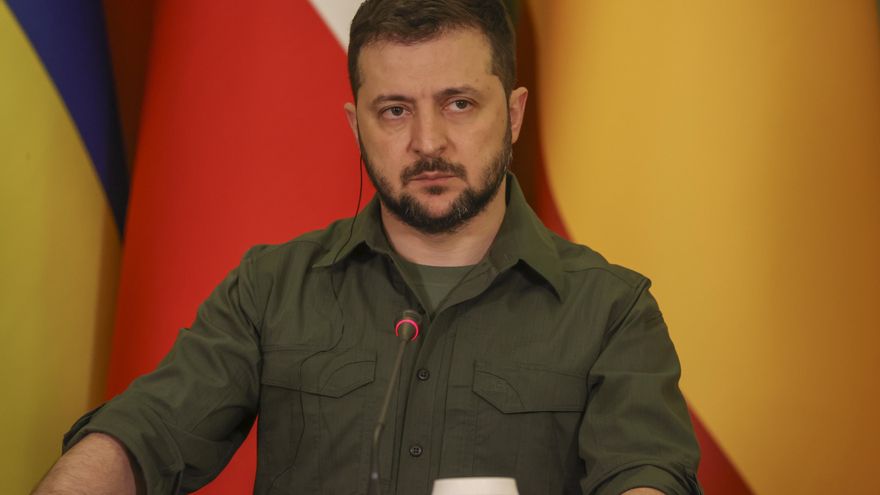 El presidente de Ucrania, Volodímir Zelenski, en una imagen de archivo. EFE/Miguel Gutiérrez