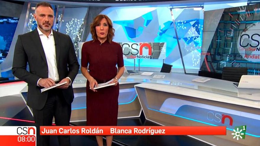 Juan Carlos Roldán y Blanca Rodríguez en Buenos días Andalucía