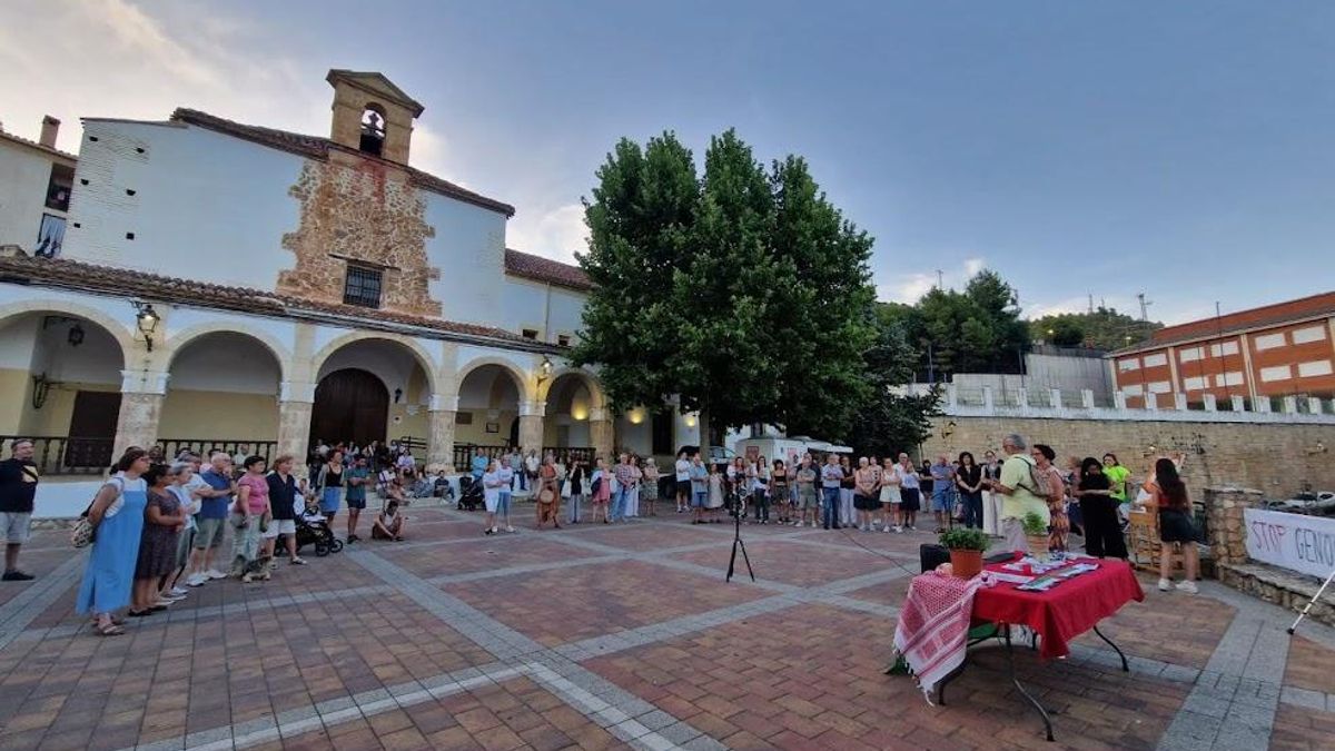 Acto en Yeste en apoyo al pueblo palestino