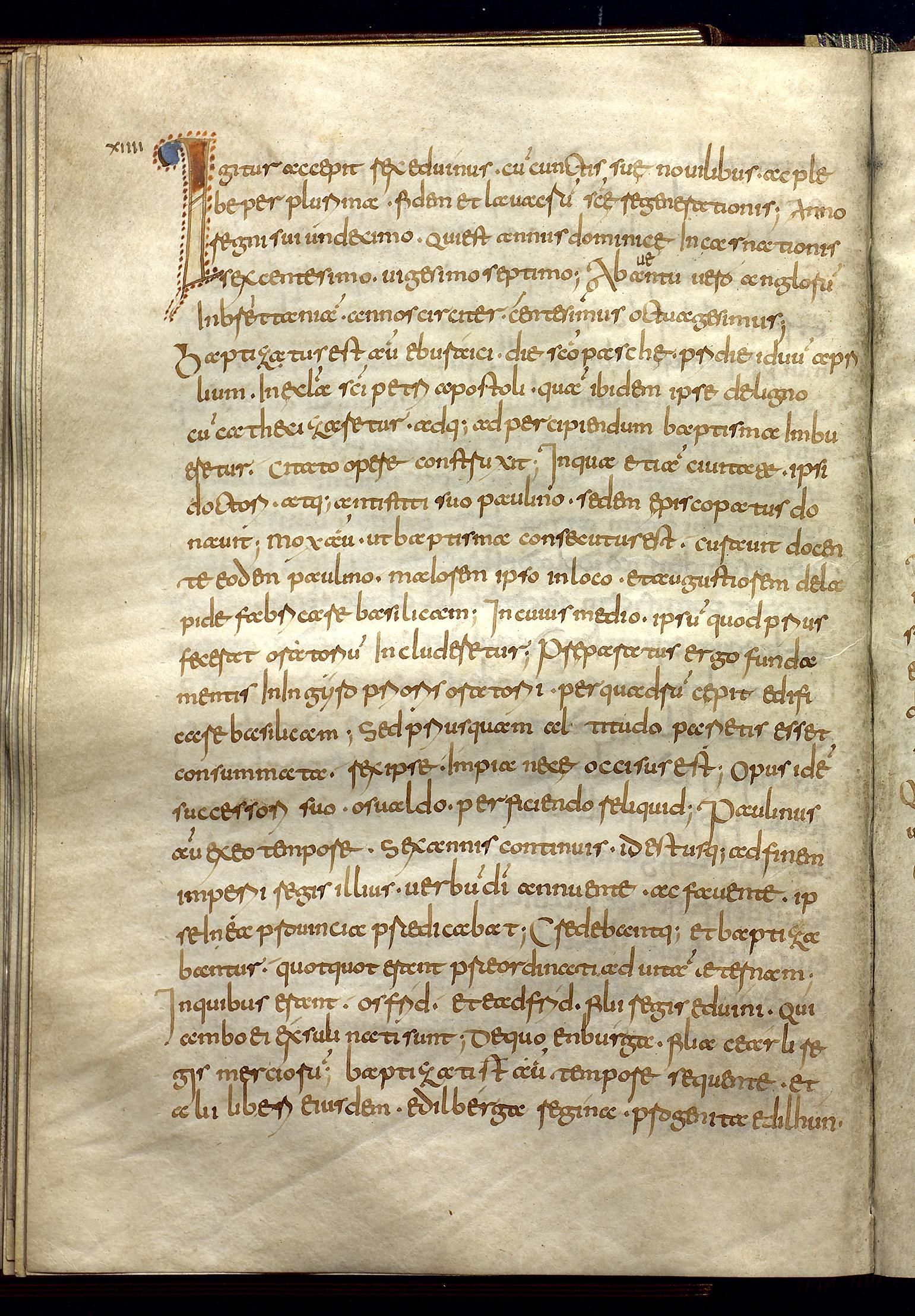 El texto presenta rasgos típicos del scriptorium de Nonantola, como el uso de determinadas ligaduras, iniciales decoradas
