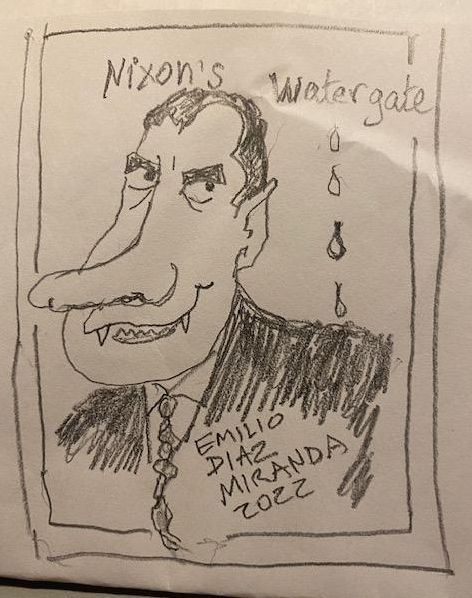 Caricatura de Nixon´s Watergate