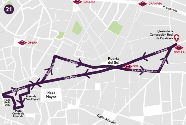 Recorrido de la procesión de La Soledad del Sábado Santo