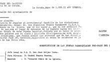 Documentación de 1938 con las órdenes para recaudar los fondos destinados a comprar el Pazo