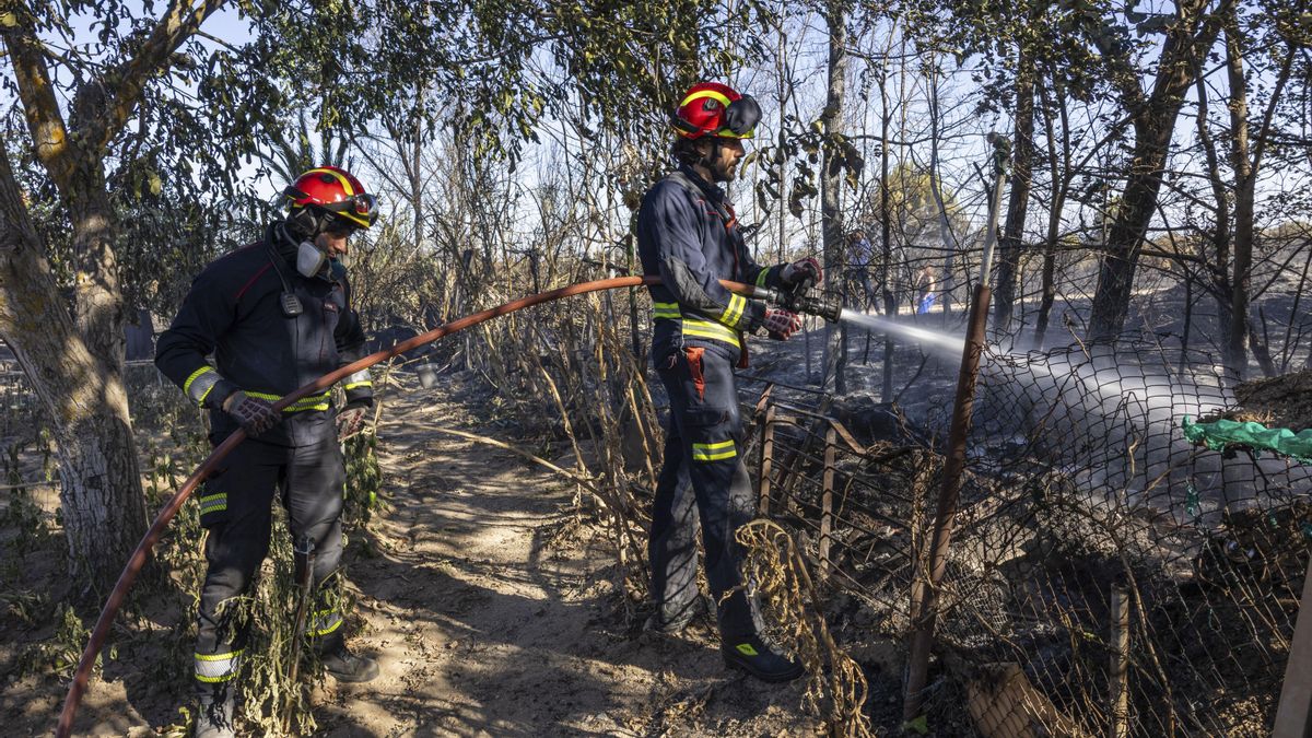 El incendio de Méntrida, controlado tras una evolución favorable de los vientos