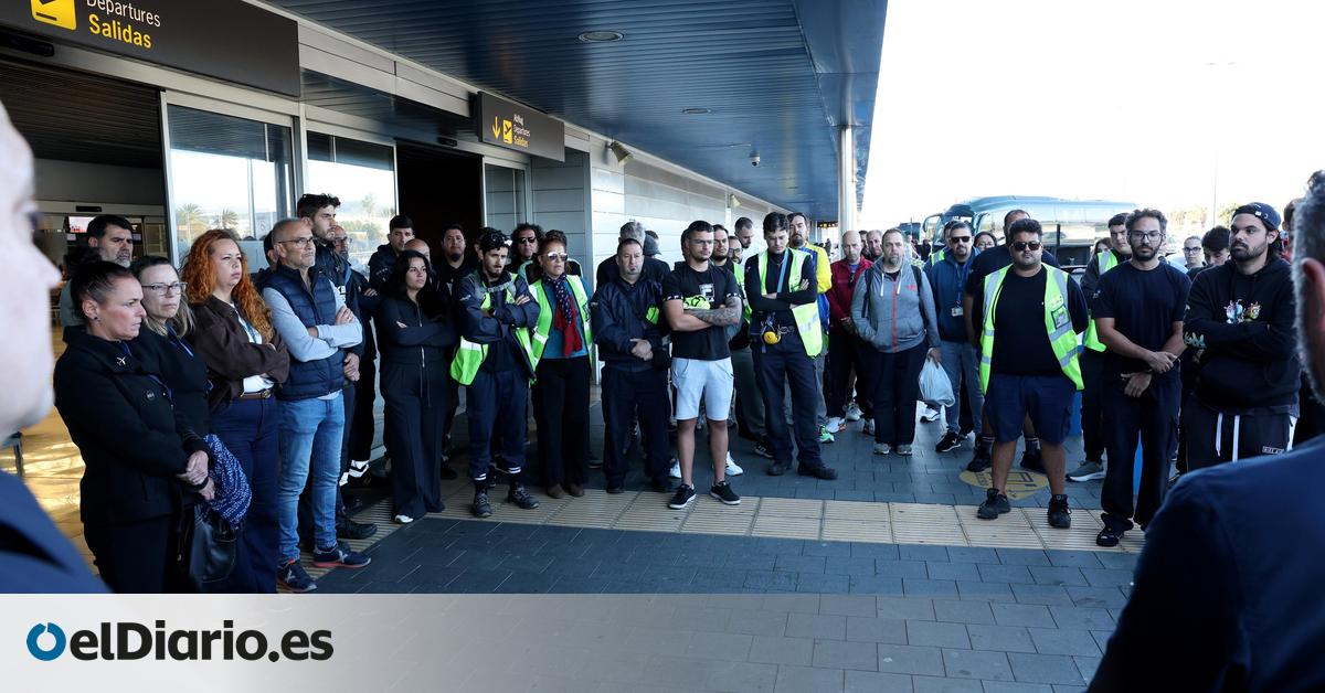 Trabajadores del aeropuerto de Gran Canaria denuncian la “precariedad estructural” en el sector tras la muerte de un operario en accidente laboral