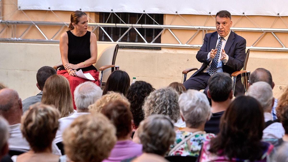 Joaquim Bosch, durante su intervención en 'Gandia pensa'.