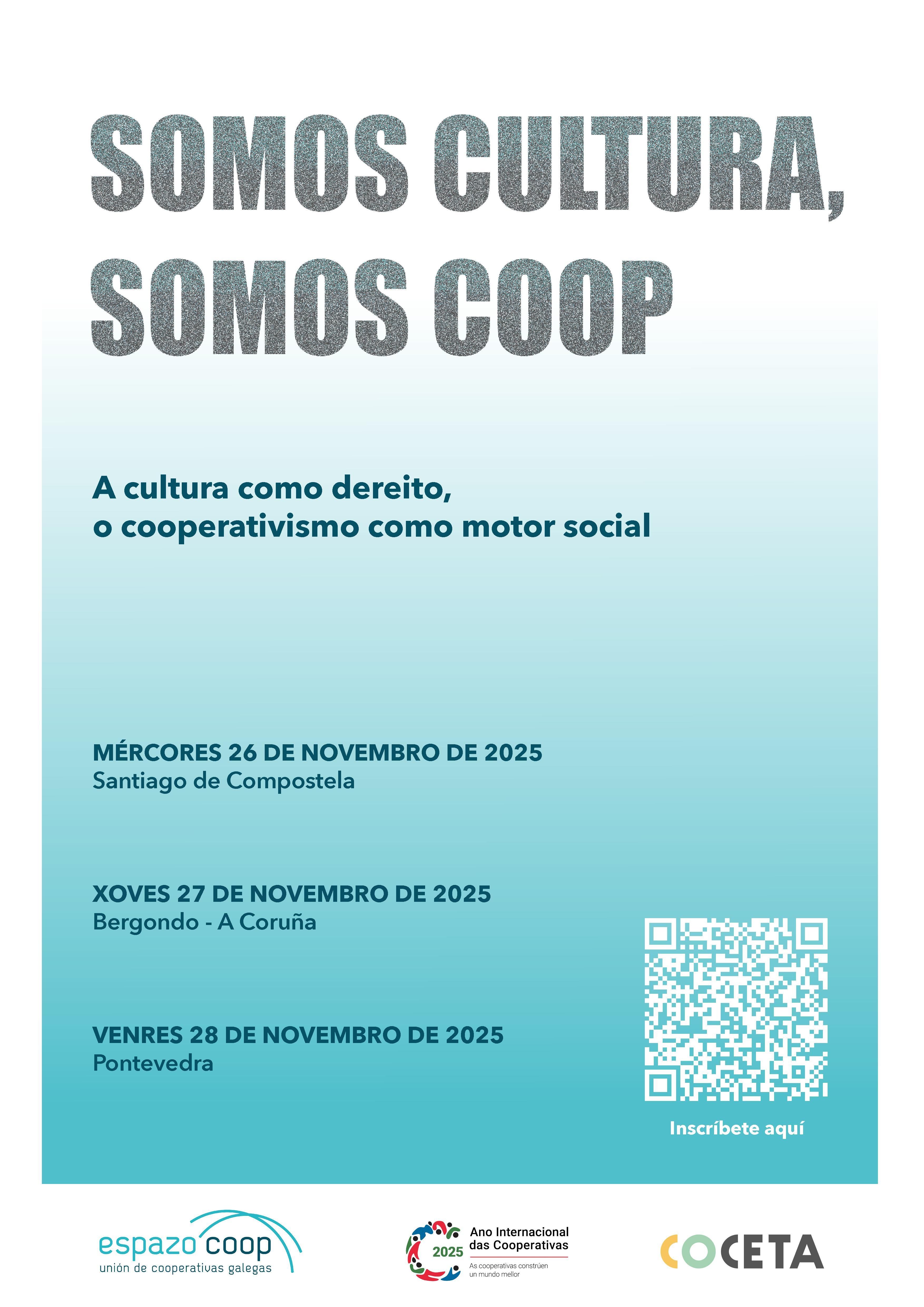 Cartel de las jornadas 'Somos Cultura Somos Coop'